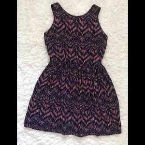 Navy and Coral Dress by Aqua